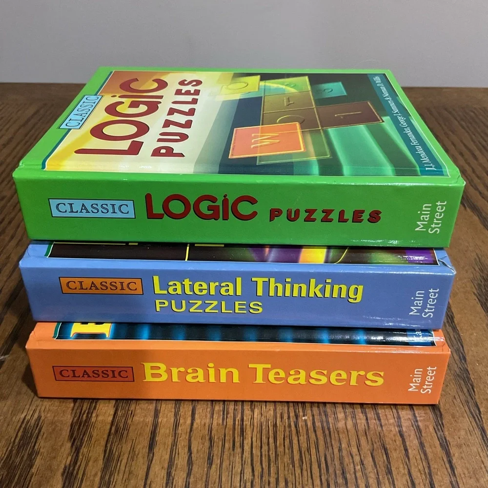 Classic Logic and Lateral Thinking 🤔 Puzzles 🧩 & Brain 🧠 Teasers books 📚